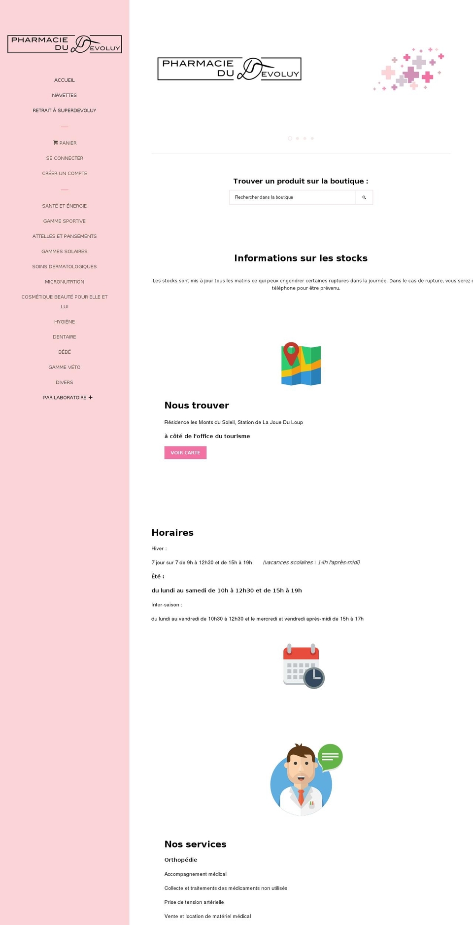 pharmacie-devoluy.com — Shopify storefront screenshot