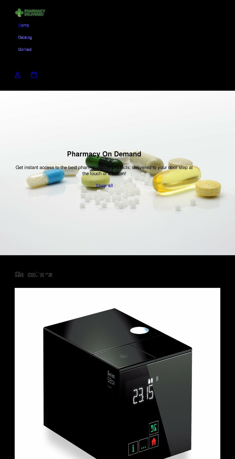 pharmacydelivered.com.au shopify website screenshot