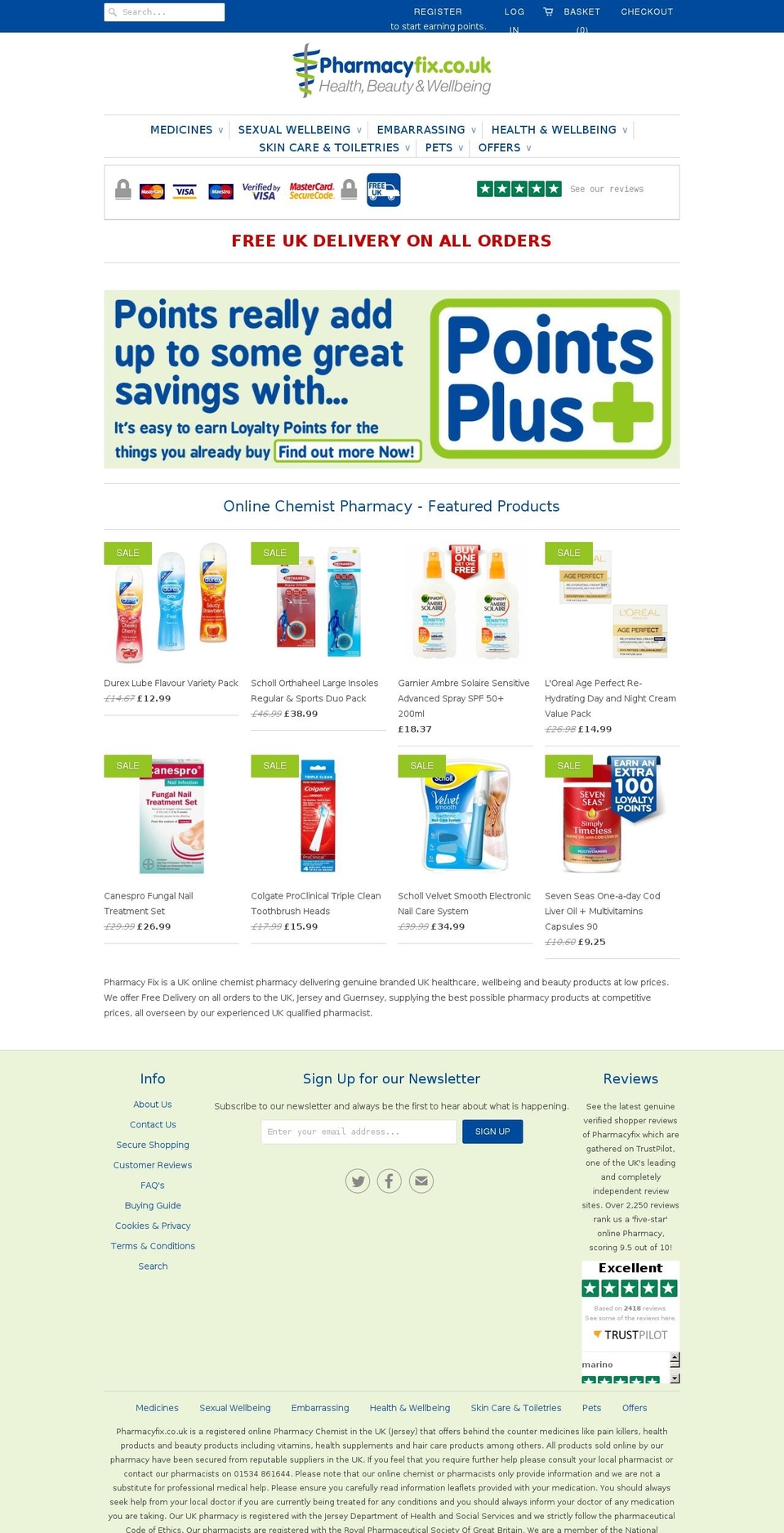 pharmacyfix.eu shopify website screenshot