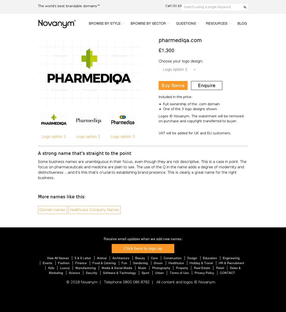 pharmediqa.com shopify website screenshot