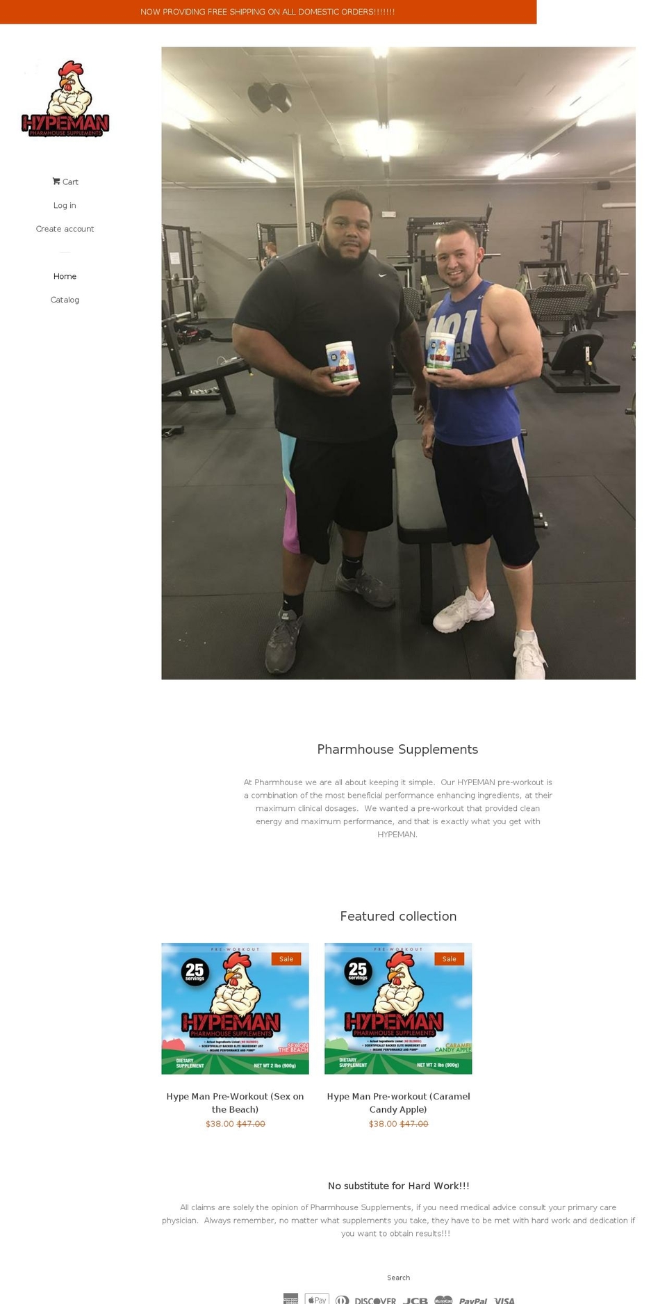 pharmhouse-supplements.com — Shopify storefront screenshot