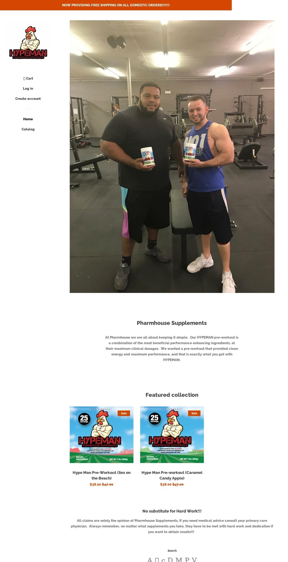 pharmhousesupplements.com — Shopify storefront screenshot