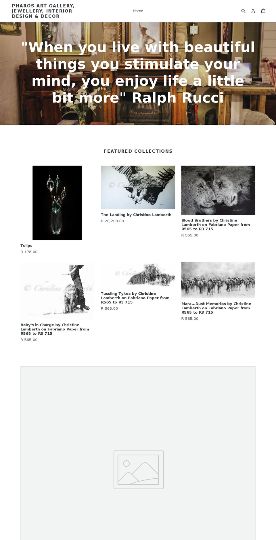 pharos-art.com — Shopify storefront screenshot