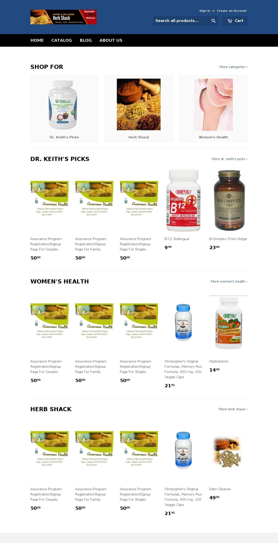 phase3wellness.com shopify website screenshot