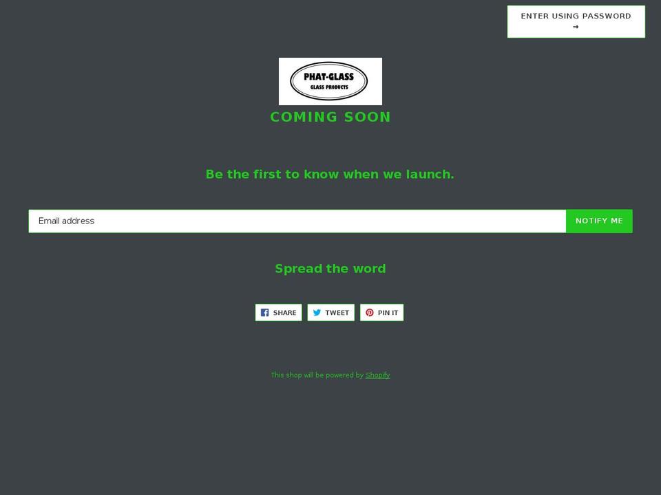 phat-glass.com — Shopify storefront screenshot