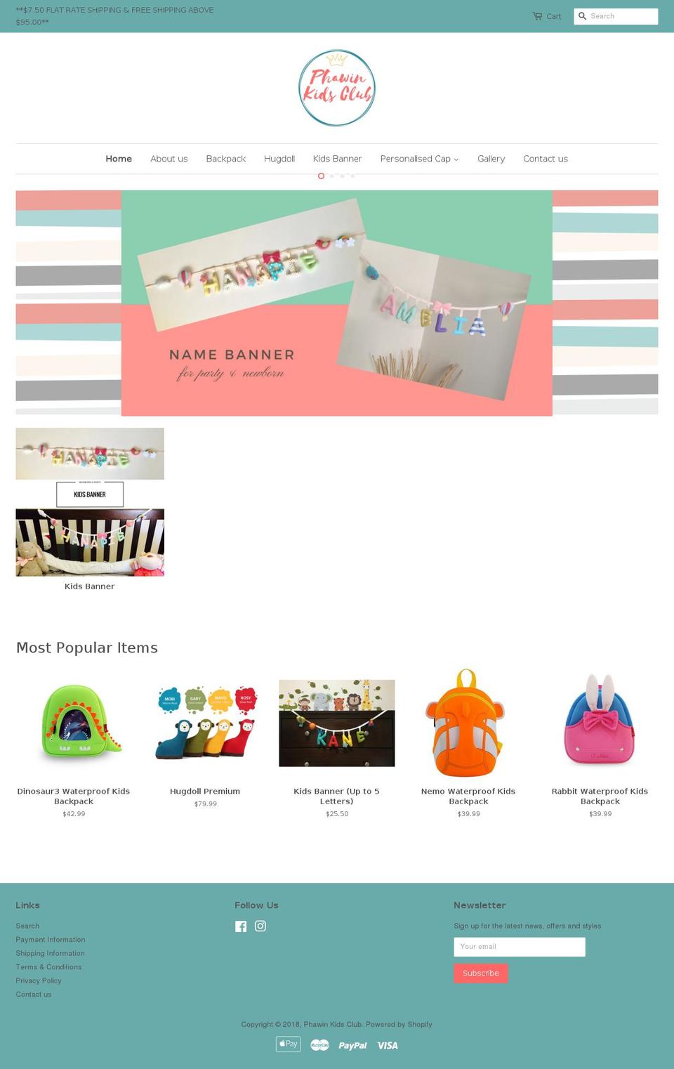 phawinkc.com — Shopify storefront screenshot