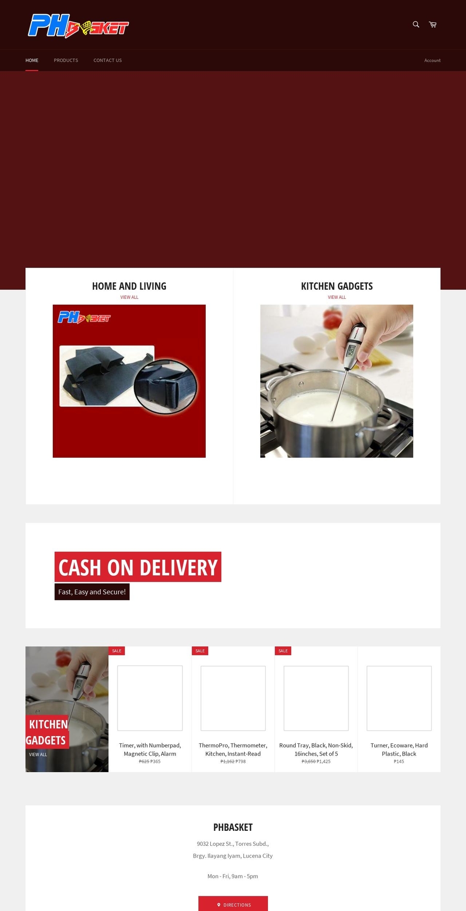 phbasket.com — Shopify storefront screenshot