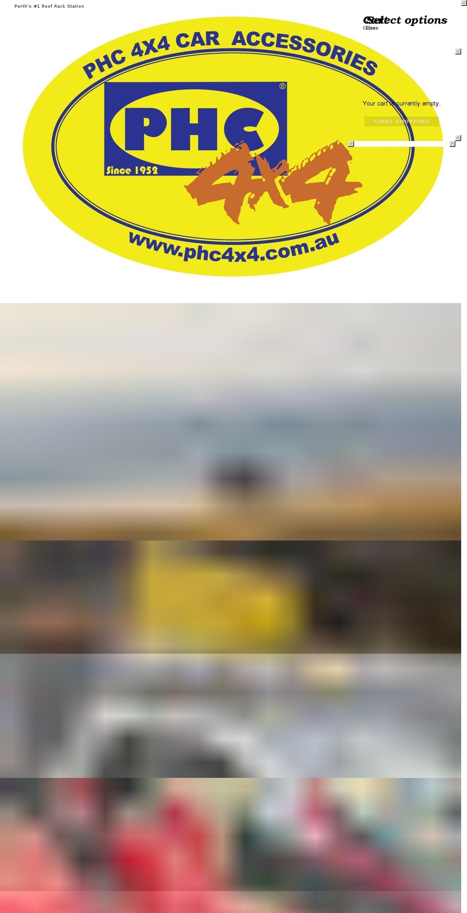 phc4x4.com.au shopify website screenshot
