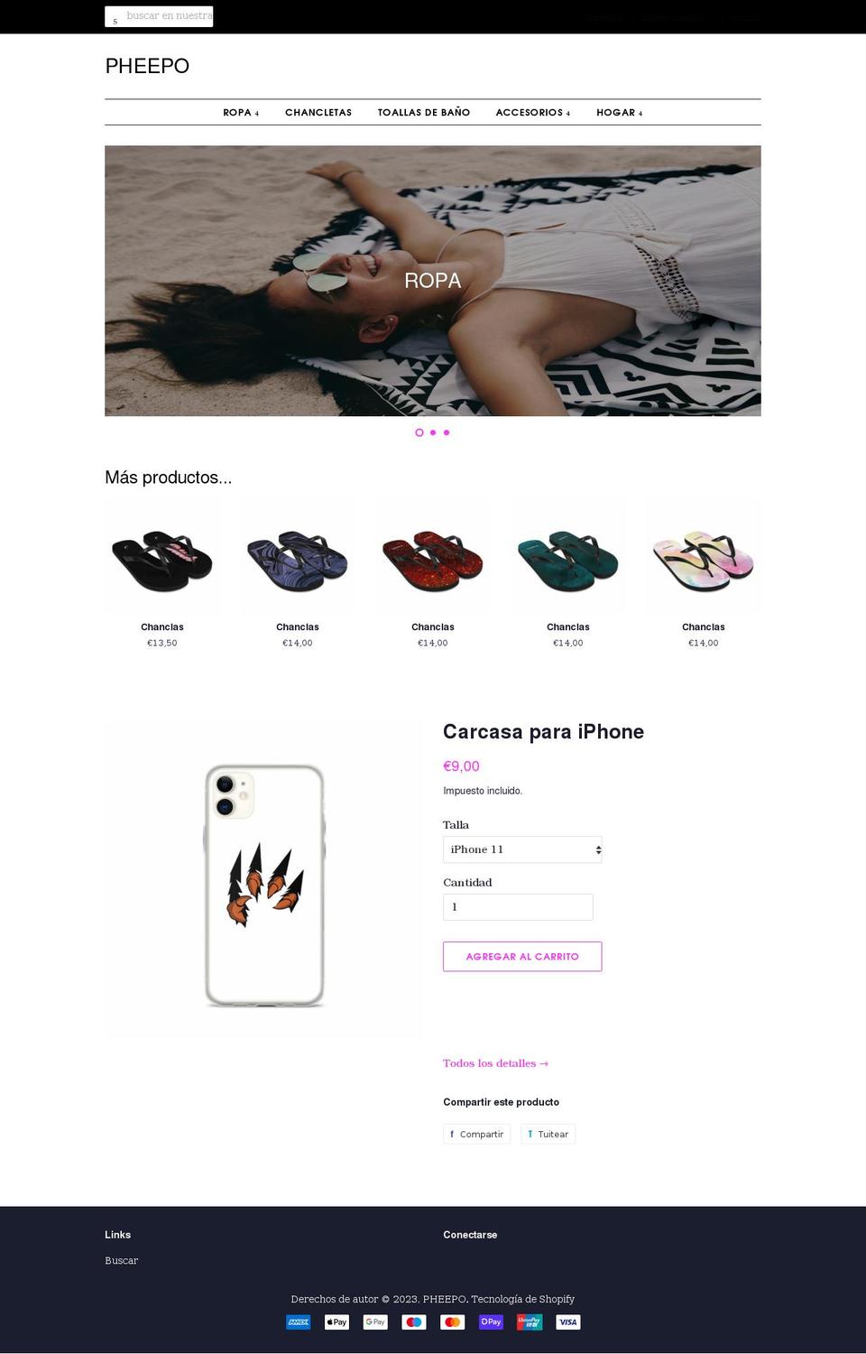 pheepo.com shopify website screenshot