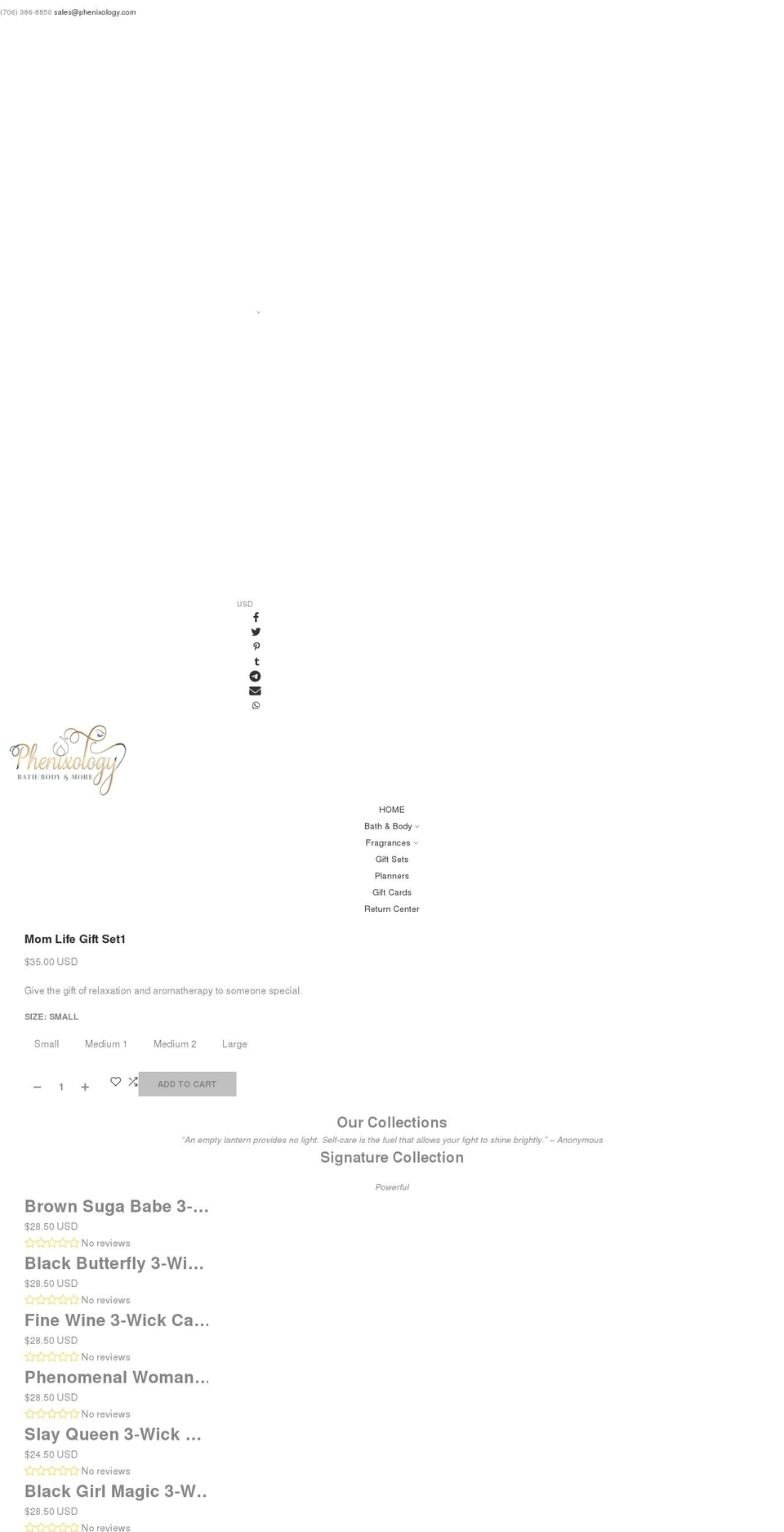 phenixology.com shopify website screenshot