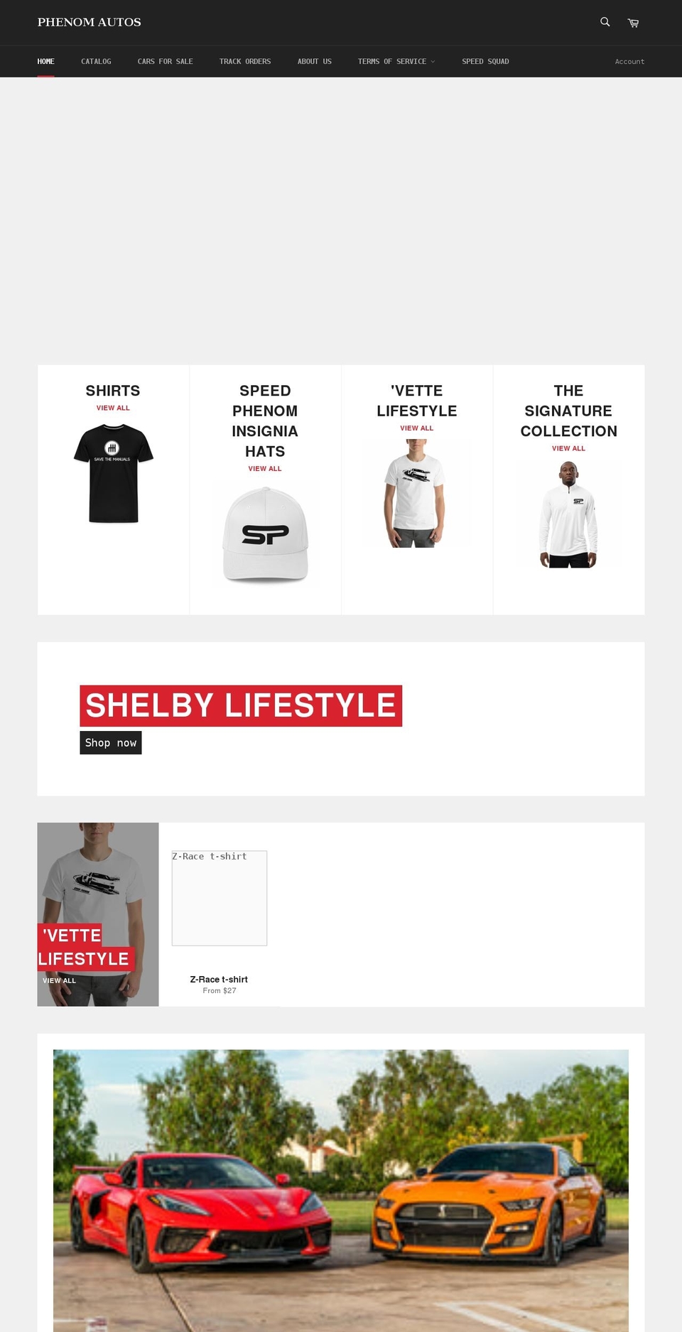 phenomautos.com — Shopify storefront screenshot