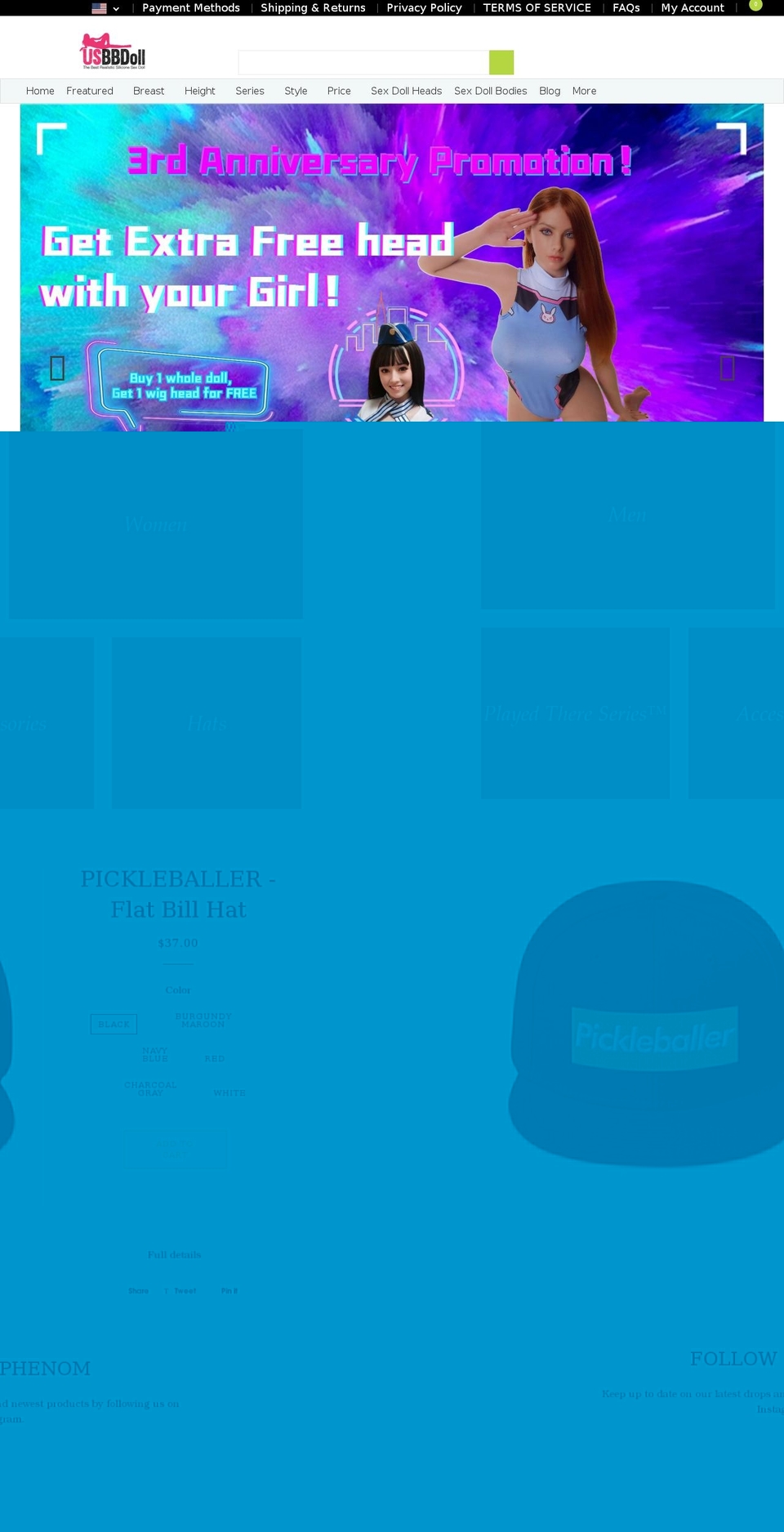 phenompickleball.com shopify website screenshot