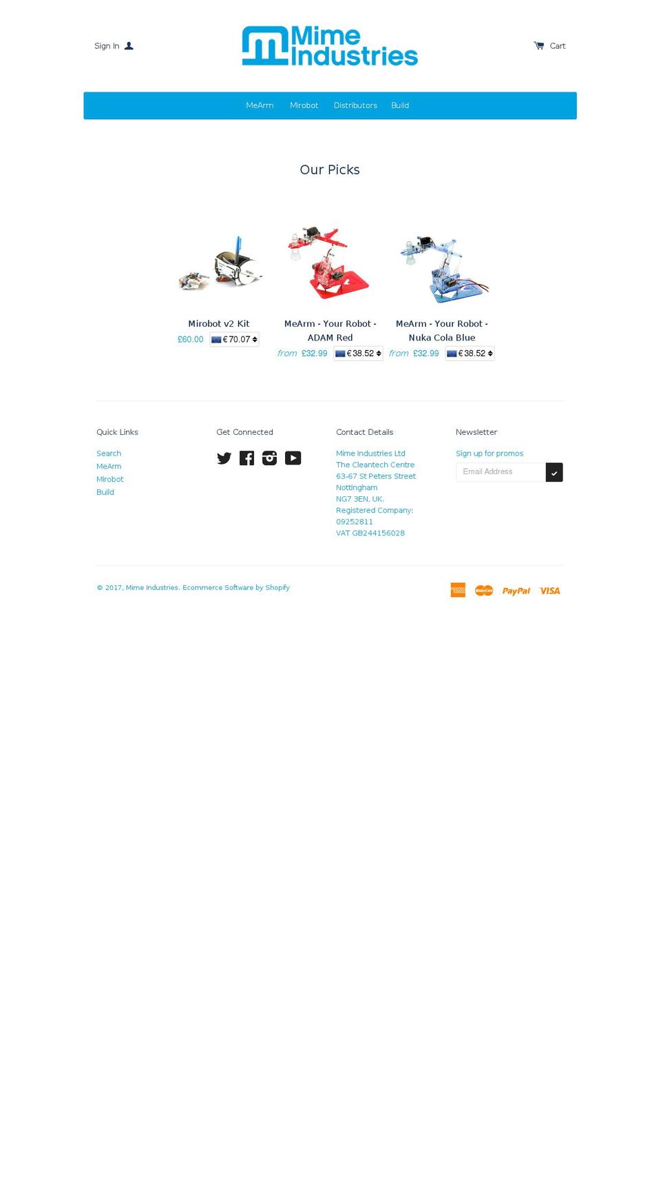 phenoptix.com shopify website screenshot