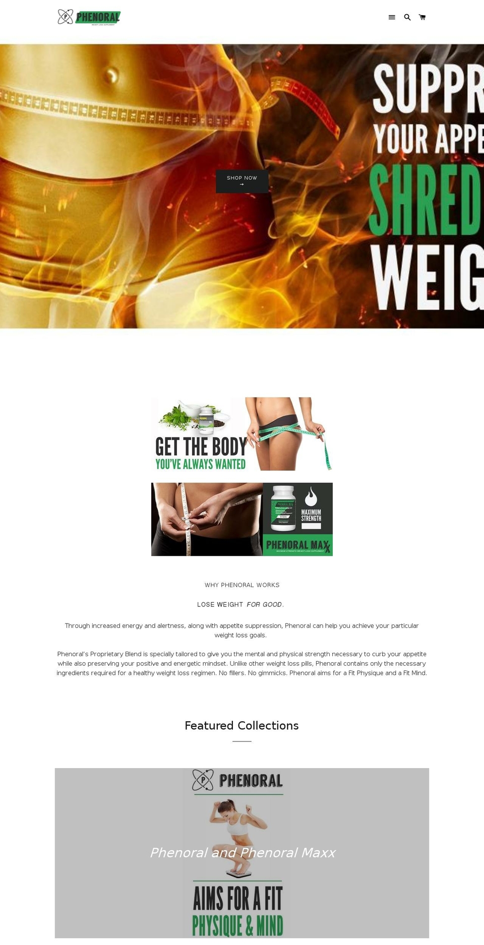 phenoral.com — Shopify storefront screenshot
