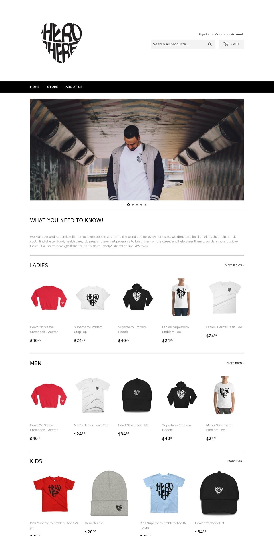 pherosphere.com shopify website screenshot