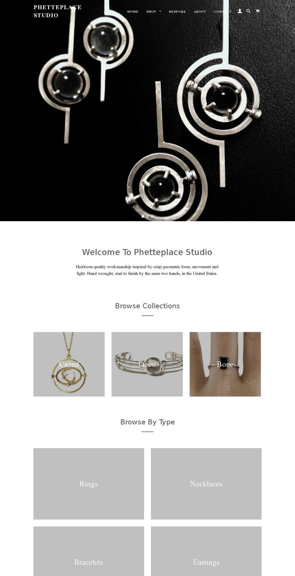 phetteplacestudio.com — Shopify storefront screenshot