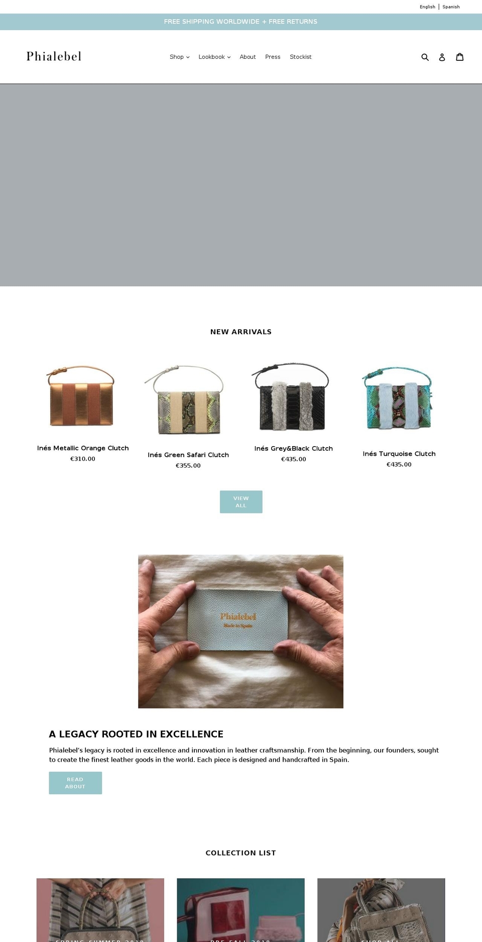 phialebel.com shopify website screenshot