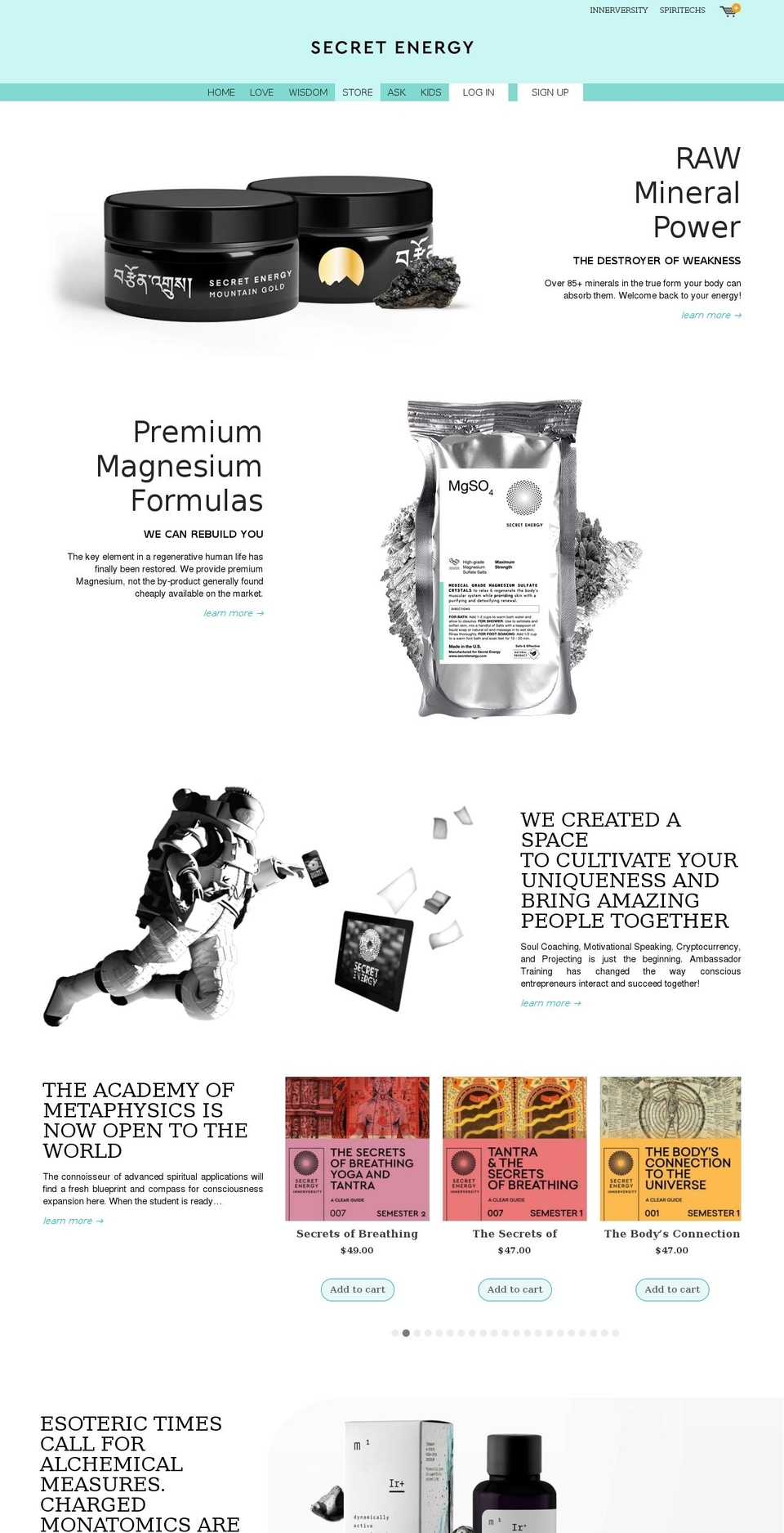 phiaqualife.com — Shopify storefront screenshot