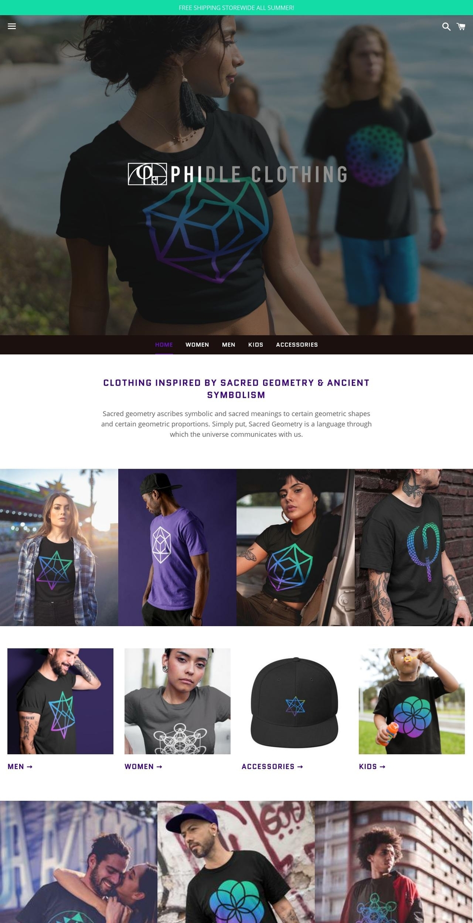 phidle.com shopify website screenshot