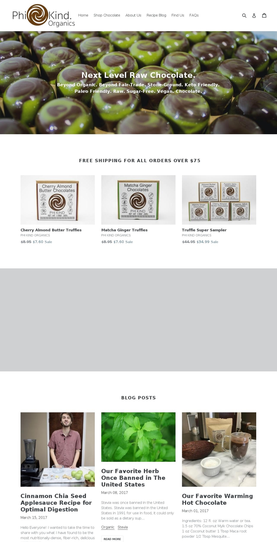 phikind.com shopify website screenshot