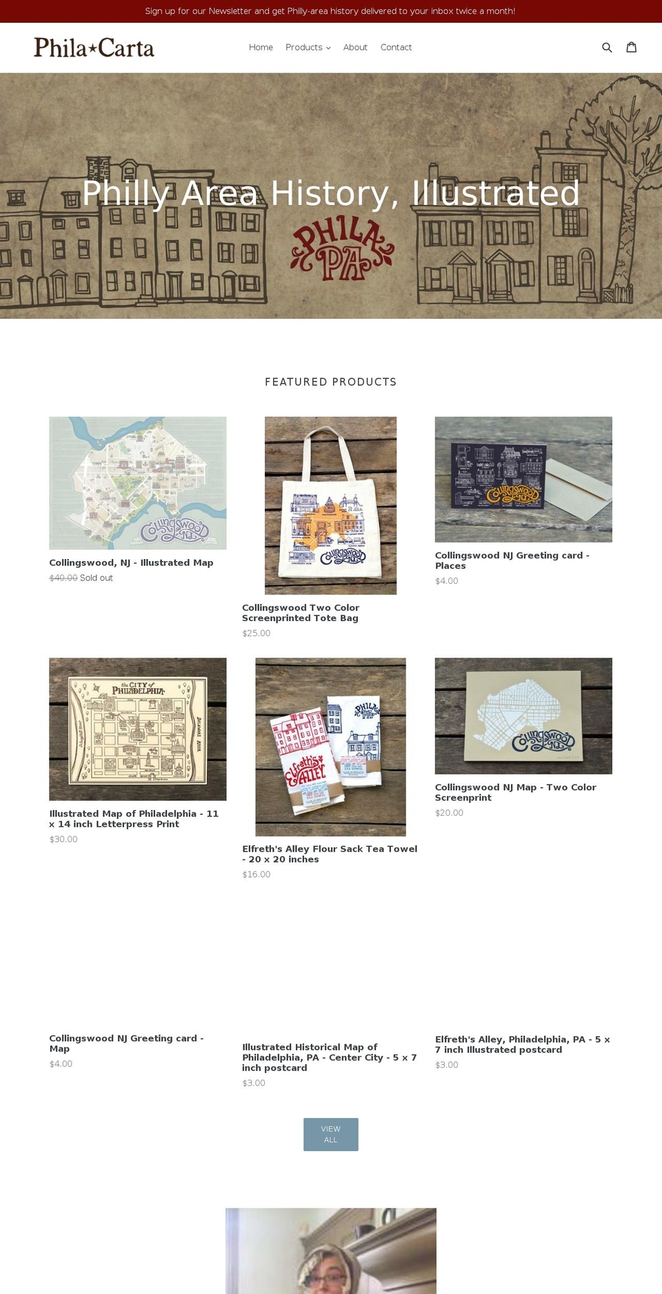 philacarta.com shopify website screenshot