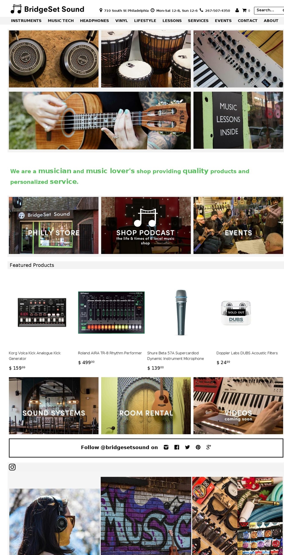 philadelphiaukulele.com shopify website screenshot