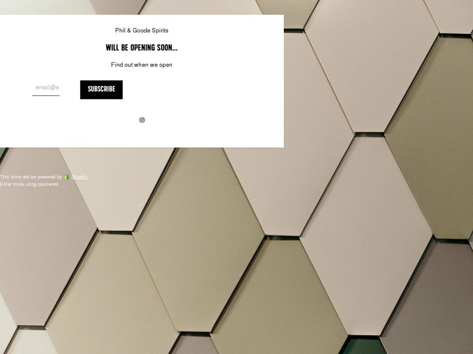 philandgoode.com shopify website screenshot