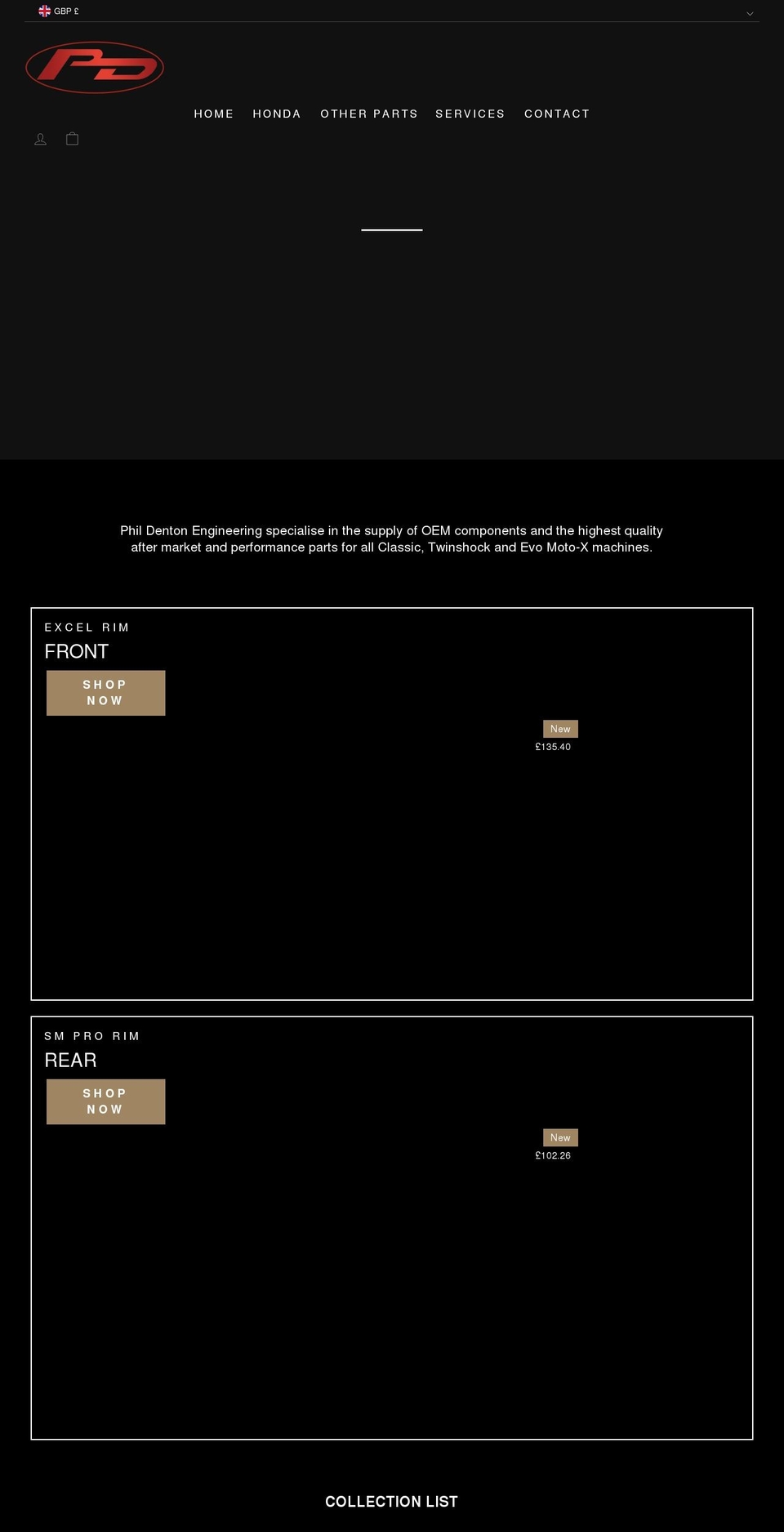 phildentonengineering.com shopify website screenshot