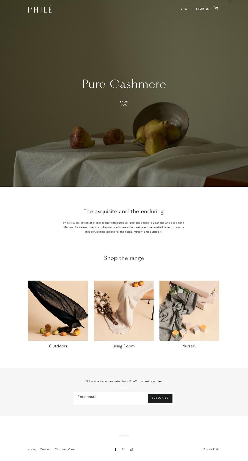 phile.com.au shopify website screenshot