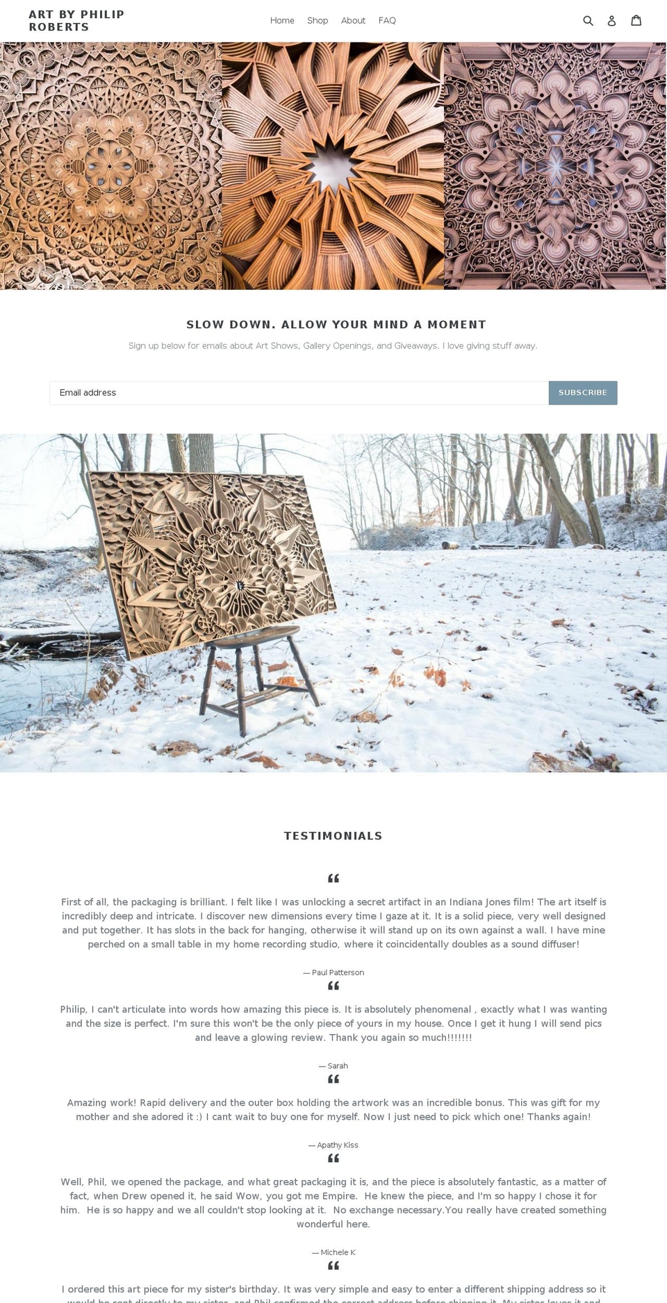 philip-roberts.com shopify website screenshot
