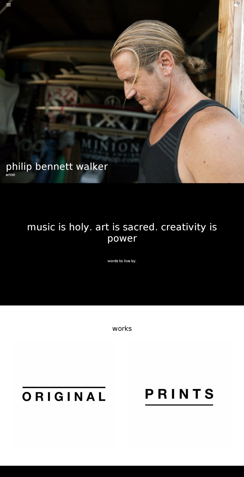 philipbennettwalker.com shopify website screenshot