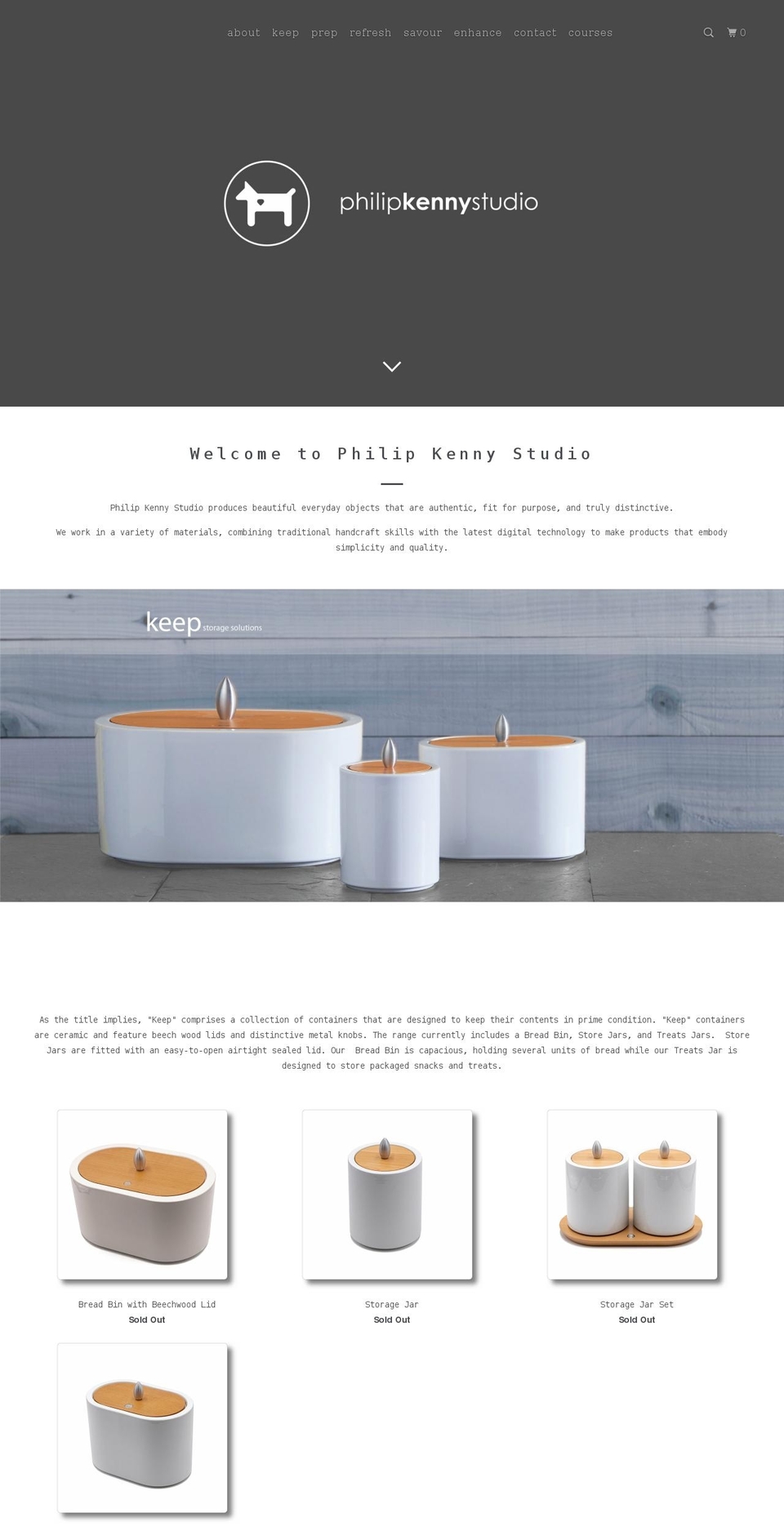 philipkennystudio.com shopify website screenshot