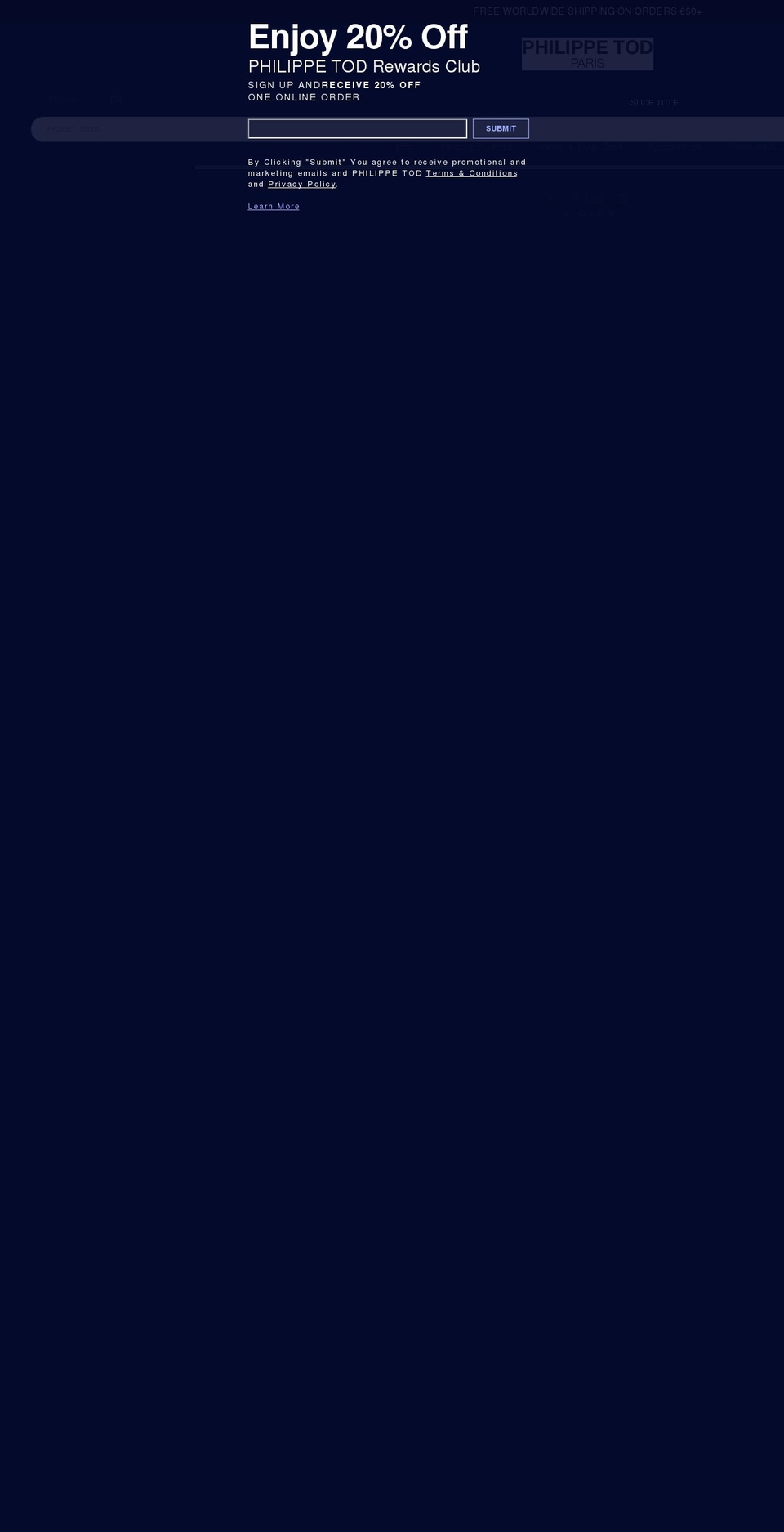 philippetod.com shopify website screenshot