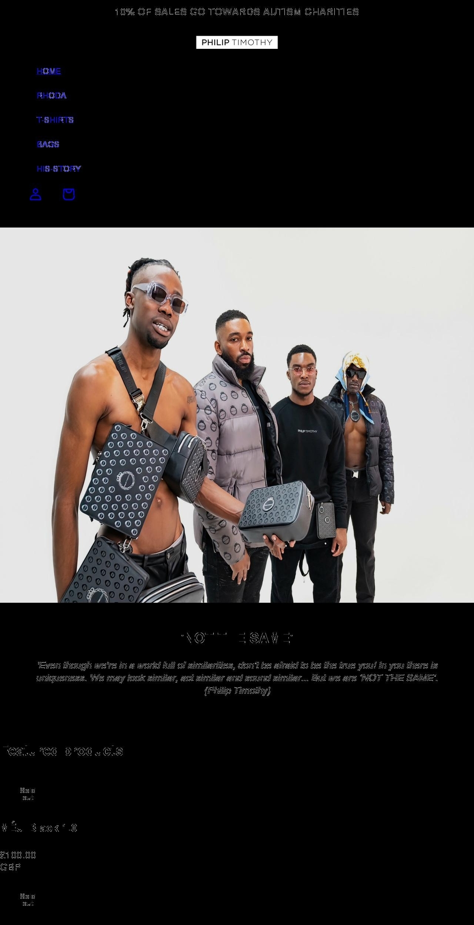 philiptimothy.com shopify website screenshot