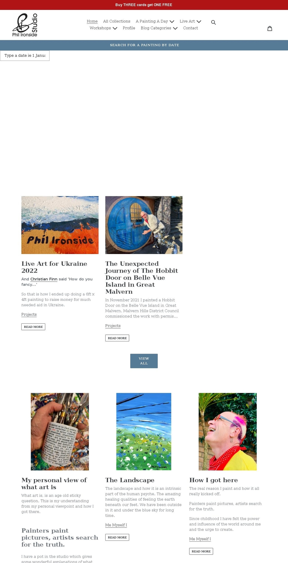 philironside.com shopify website screenshot