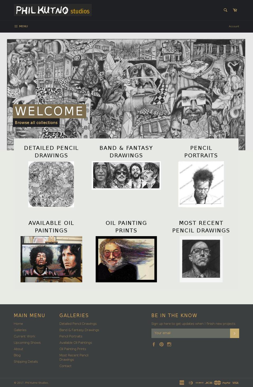 philkutnostudios.com shopify website screenshot