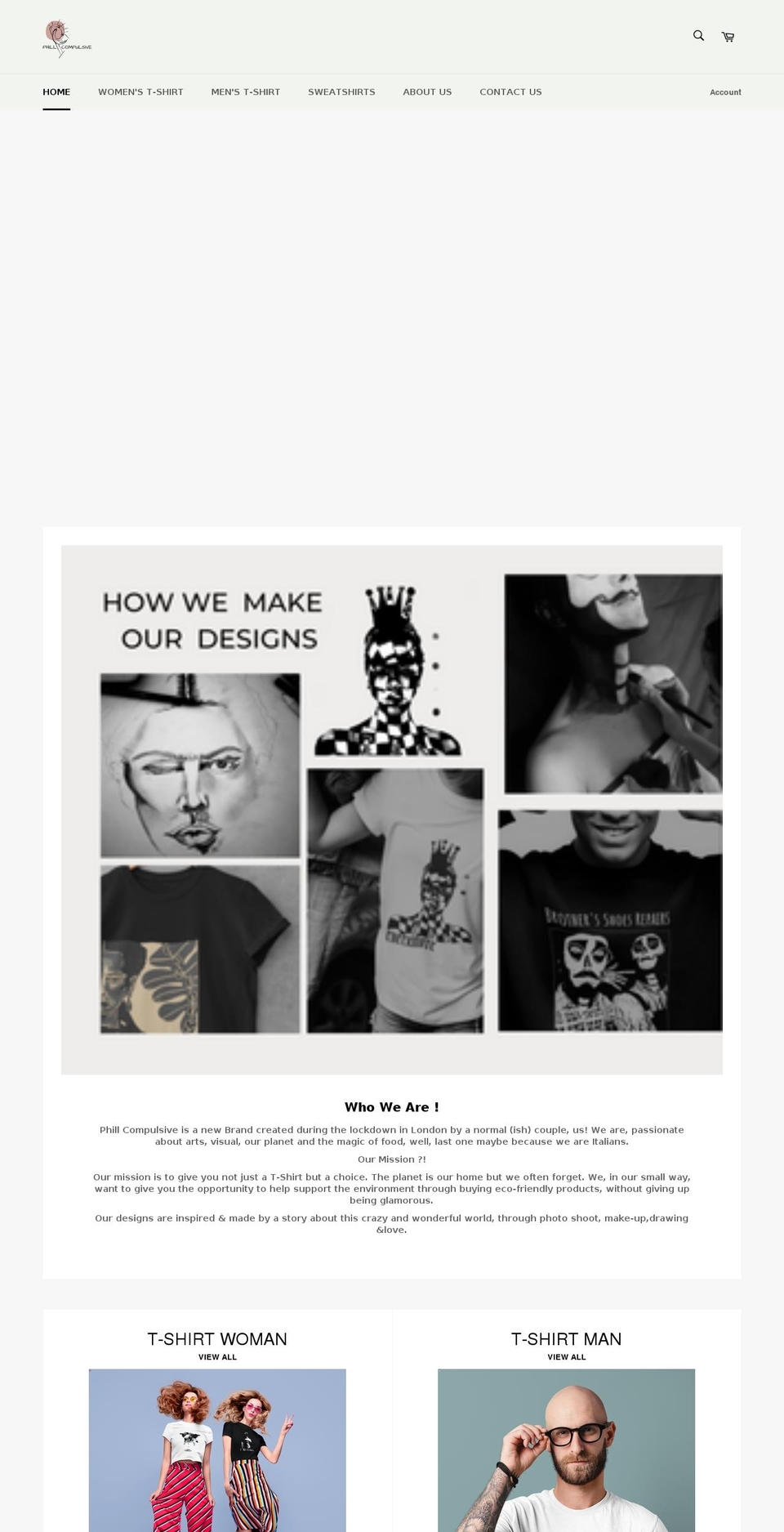 phillcompulsive.com shopify website screenshot