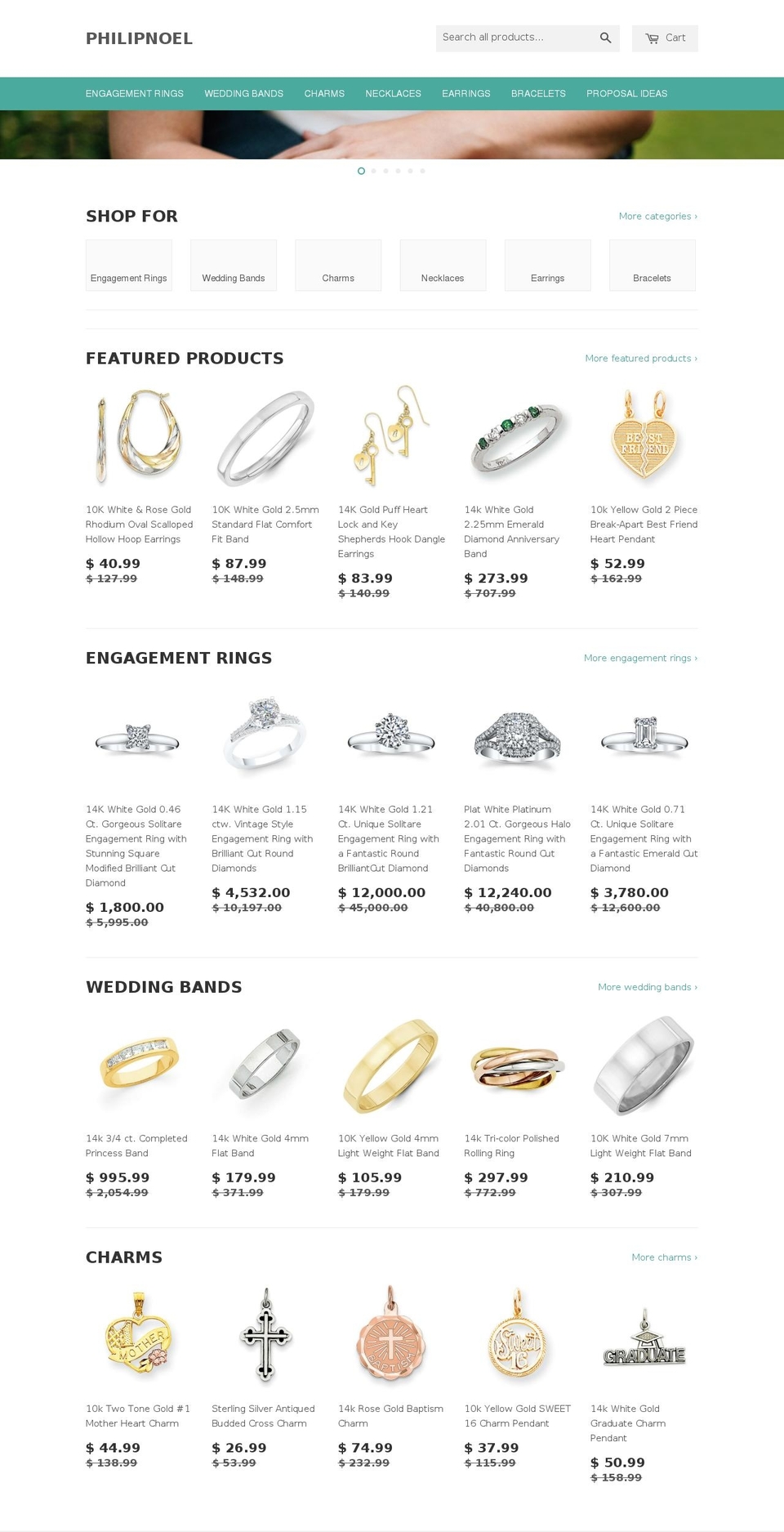 phillipnoel.com — Shopify storefront screenshot