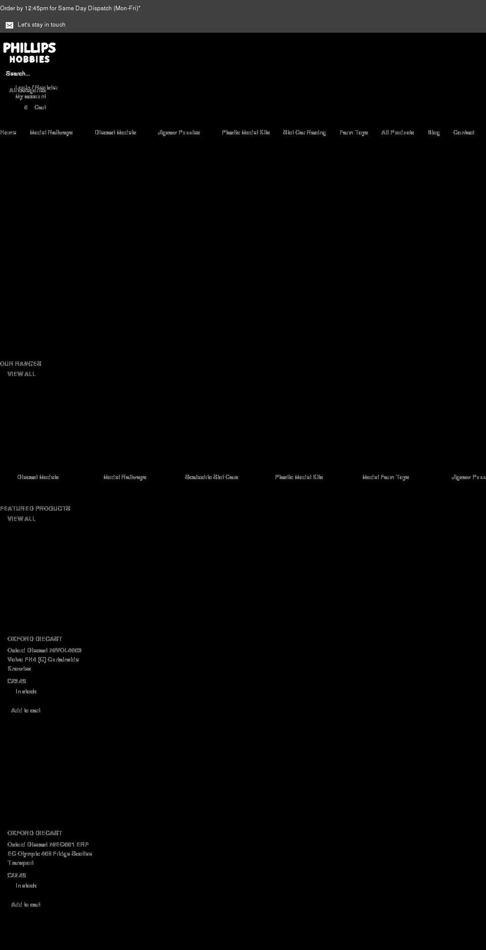 phillipshobbies.co.uk shopify website screenshot