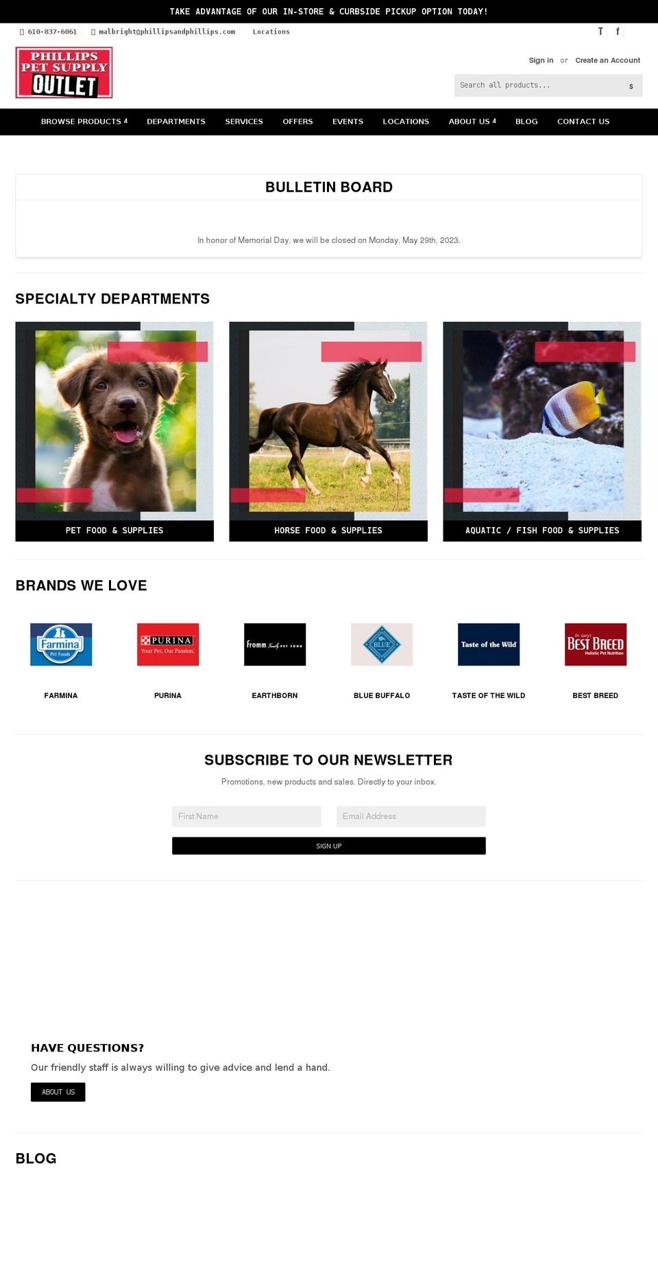 Nucleus Shopify theme site example phillipspetsupplyoutlet.com