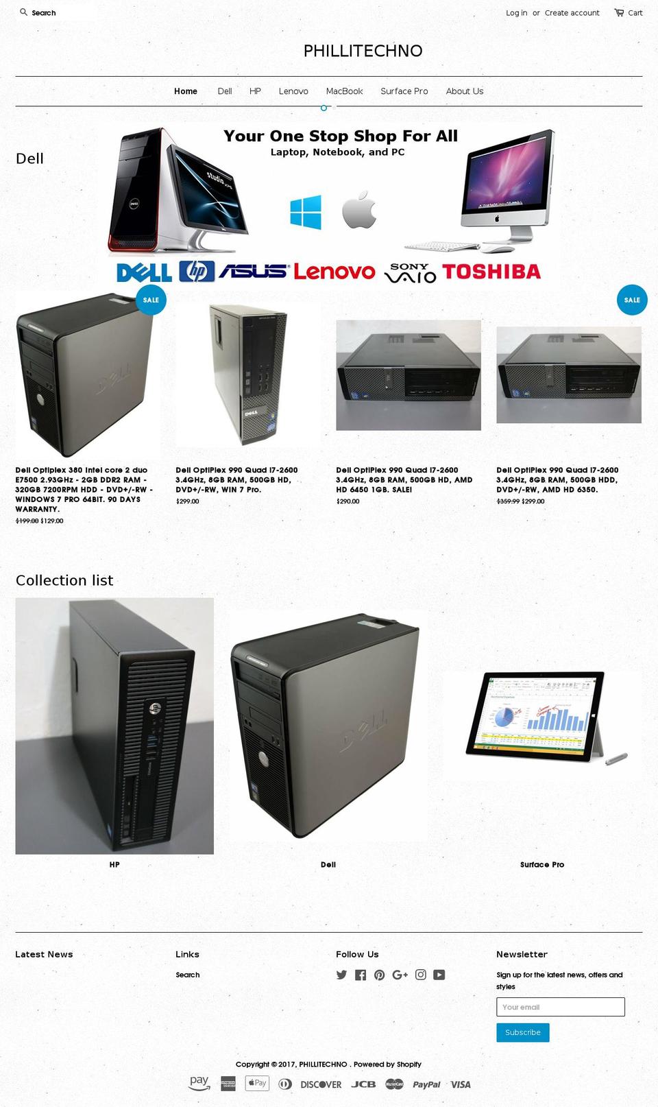 phillitechno.com shopify website screenshot