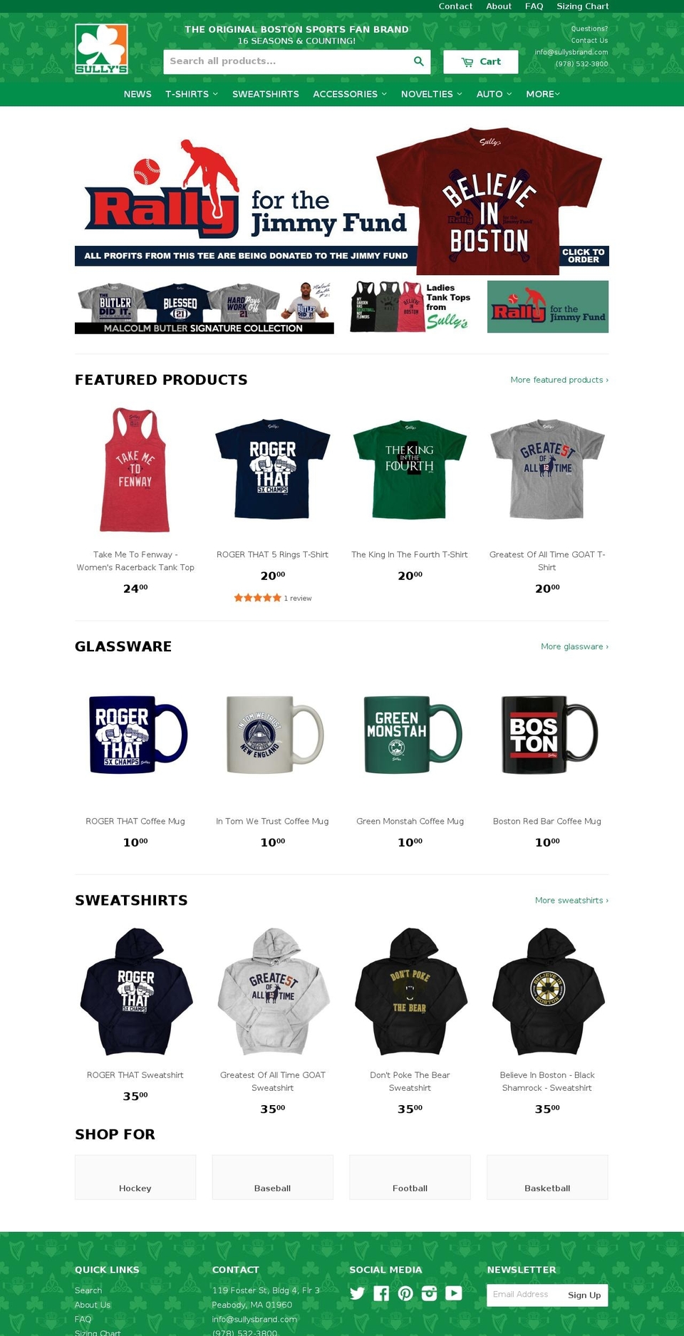 Sully's Brand Shopify theme site example phillyirish.com