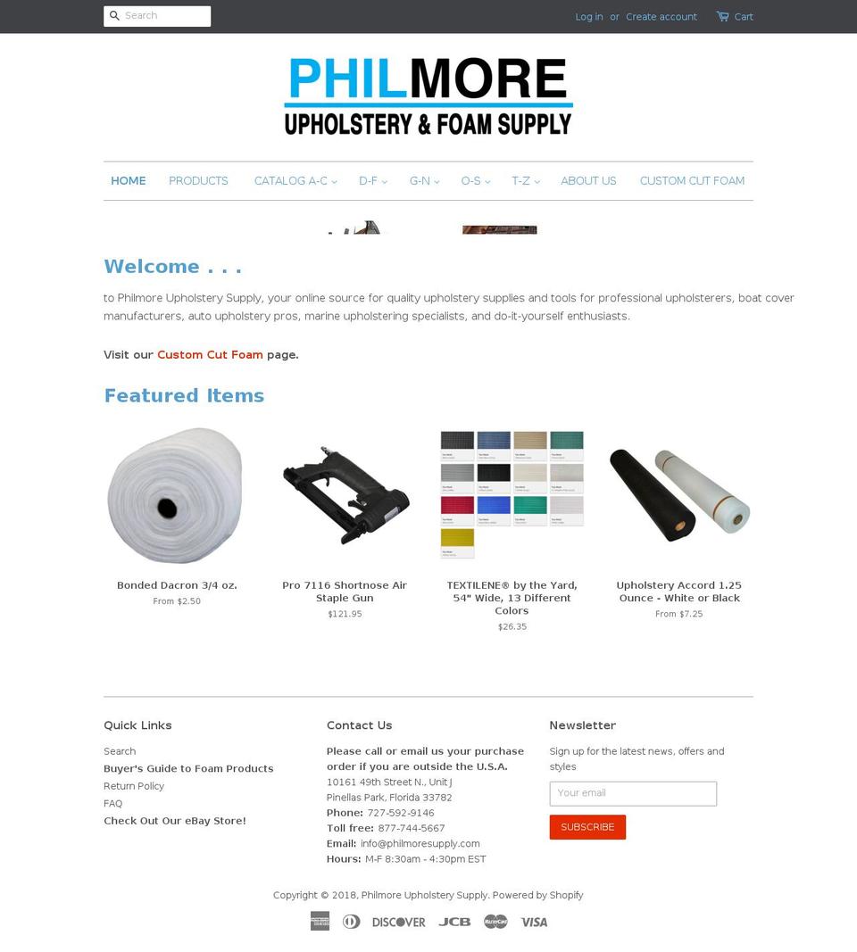 philmoresupply.com shopify website screenshot