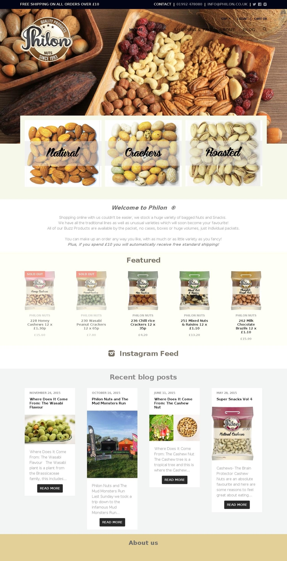 philonshop.com — Shopify storefront screenshot