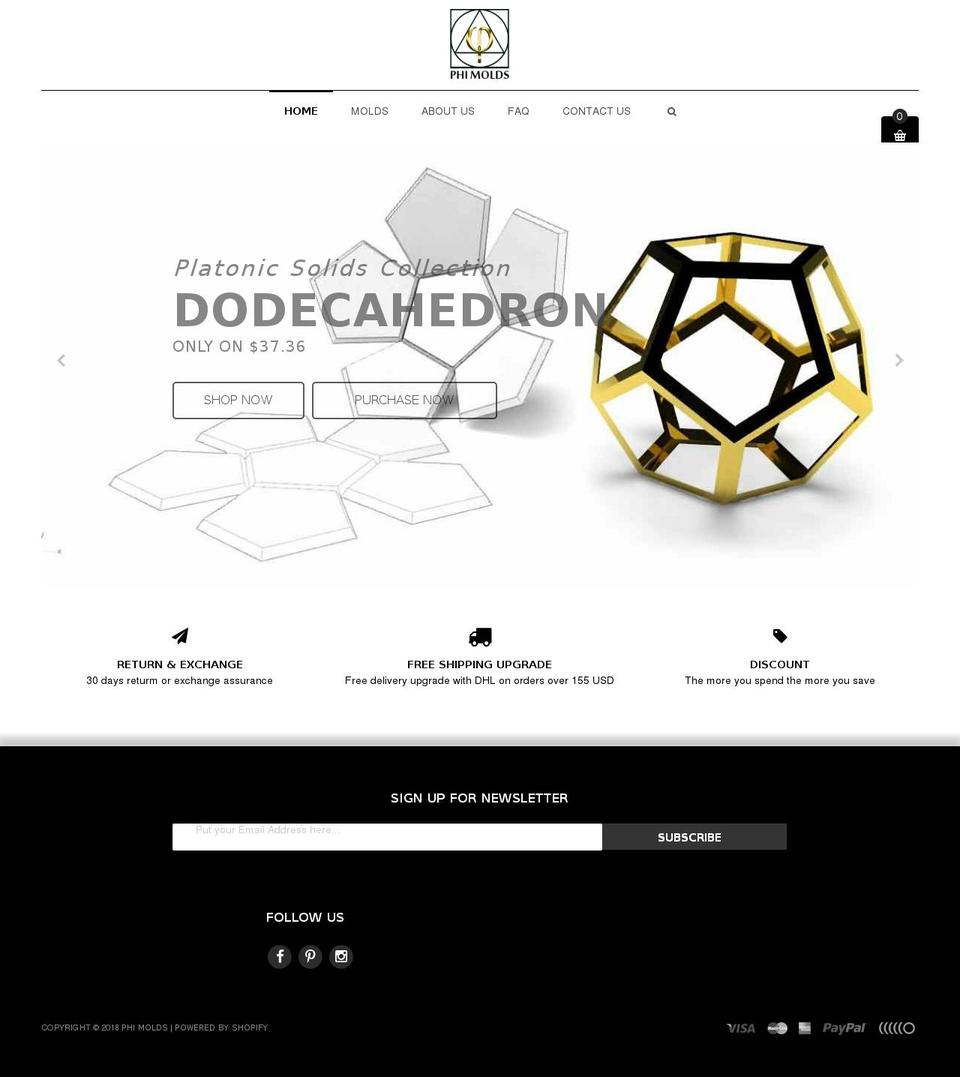 phimolds.com — Shopify storefront screenshot