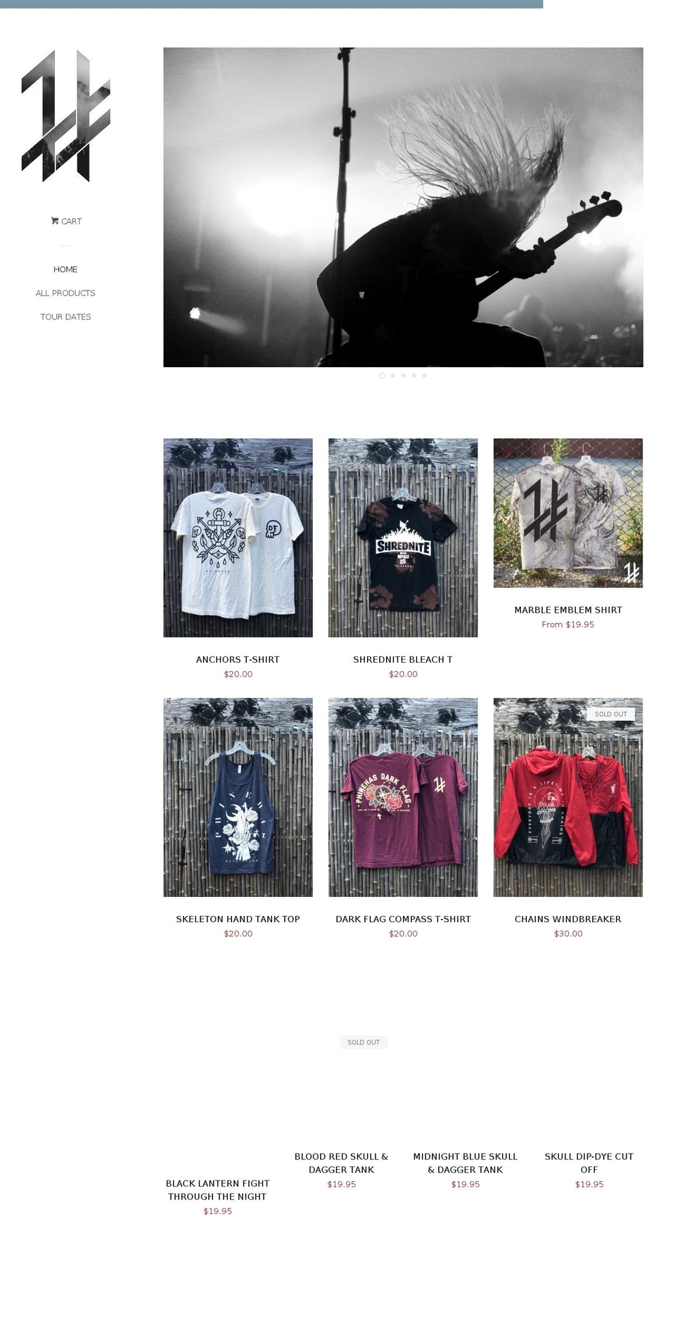 phinehasband.com — Shopify storefront screenshot