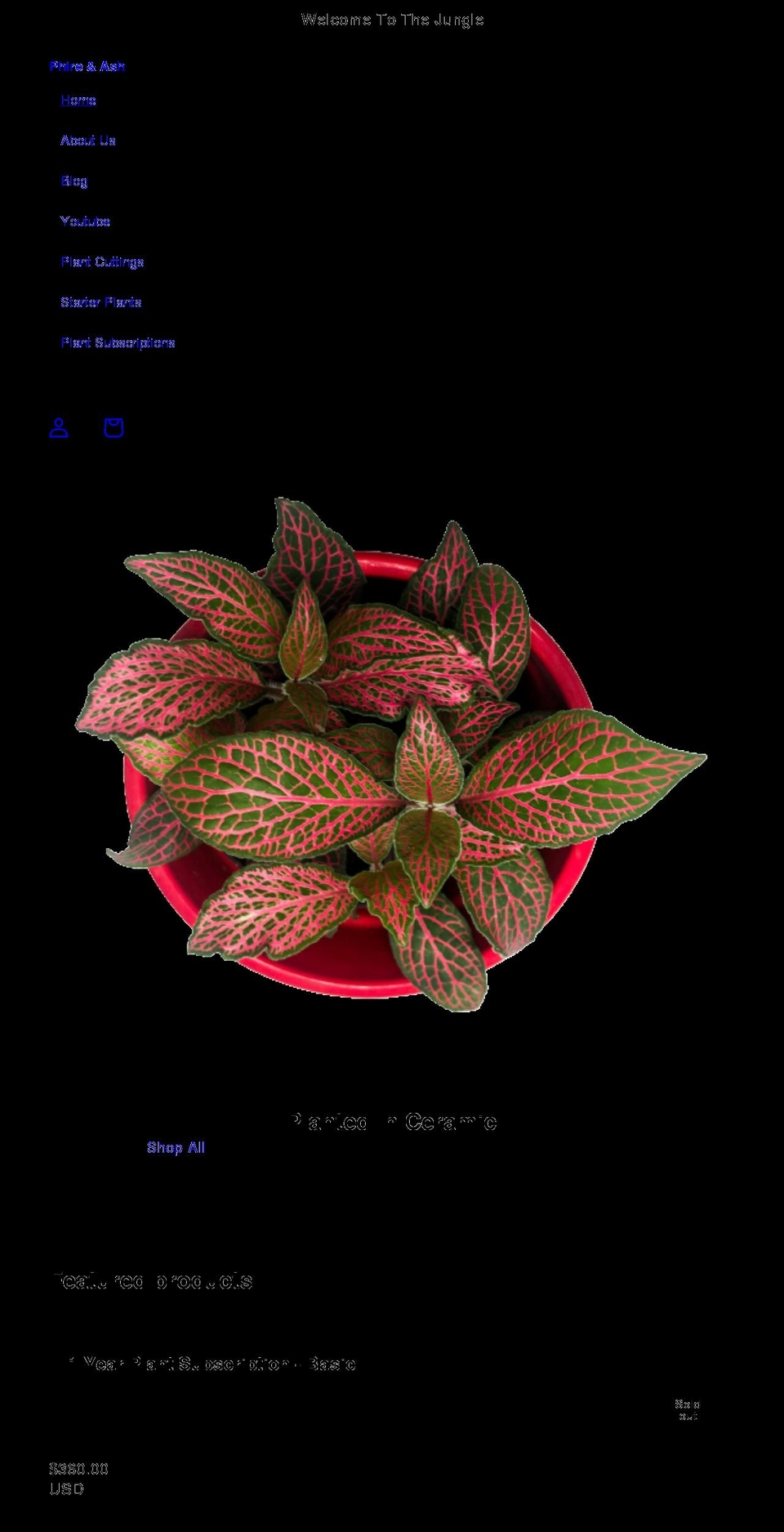 phireandash.com shopify website screenshot