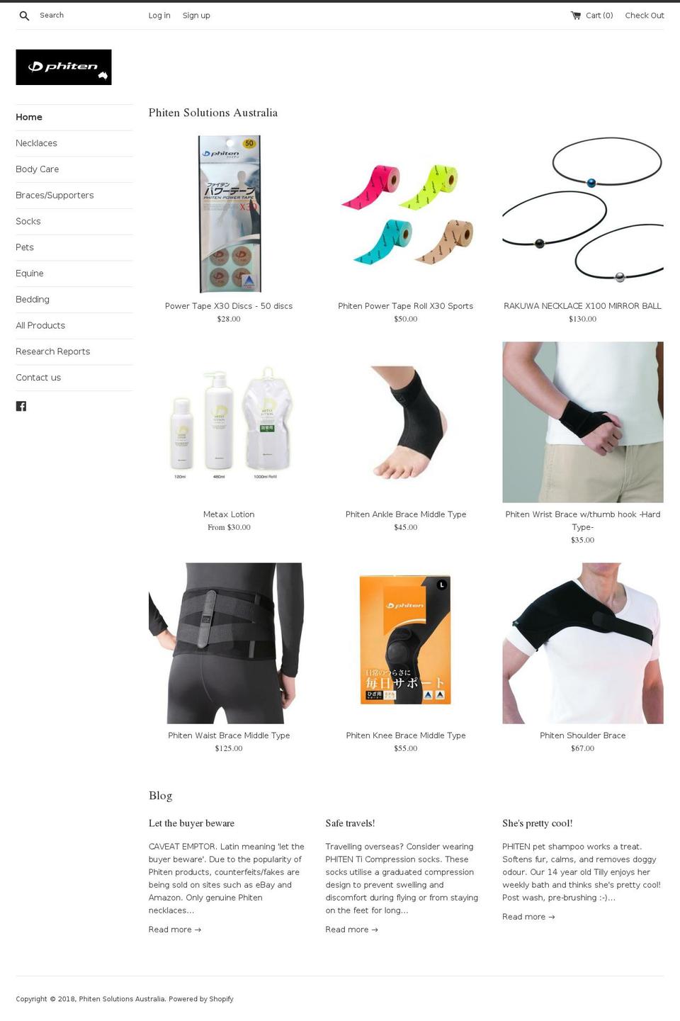 phitenaus.com shopify website screenshot