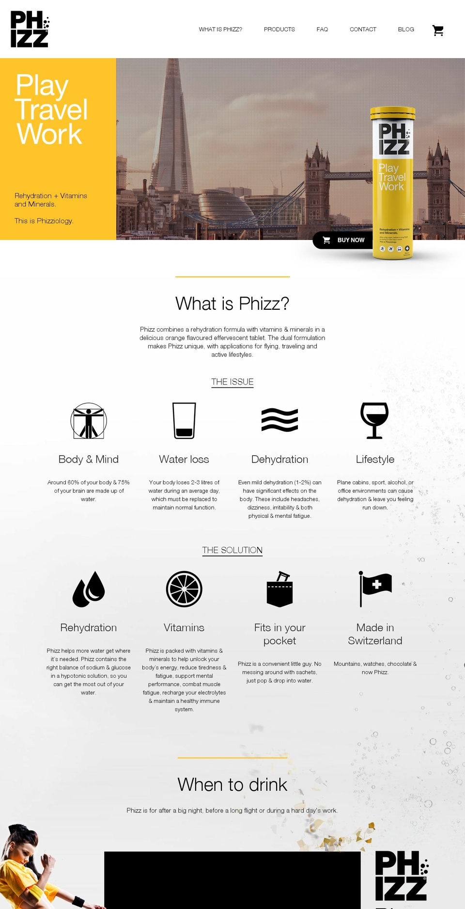 phizz.co shopify website screenshot