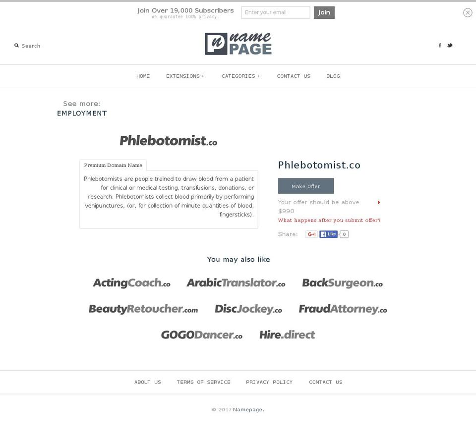 phlebotomist.co shopify website screenshot